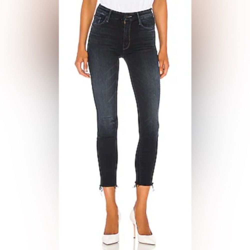 MOTHER High Waisted Looker Ankle Fray in Last Call Size 29